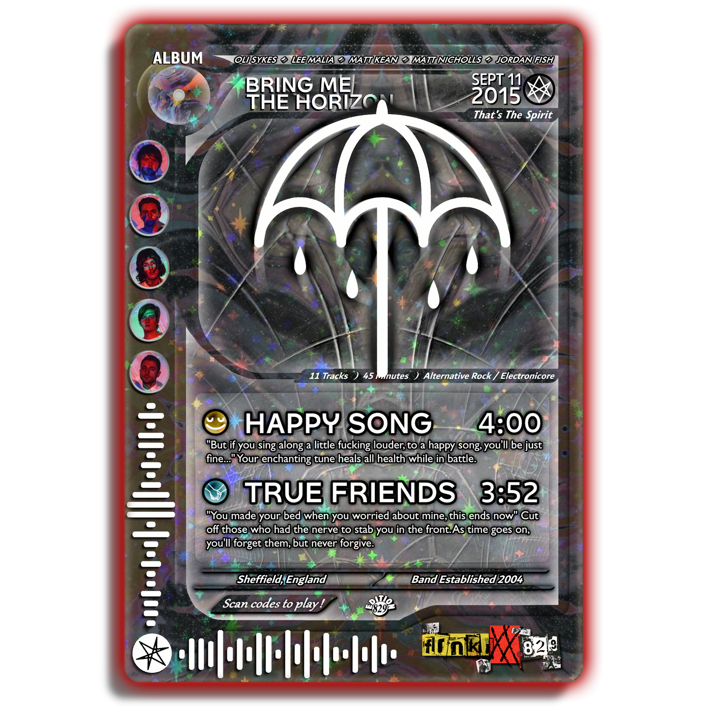B.M.t.H. Holographic Trading Card Set