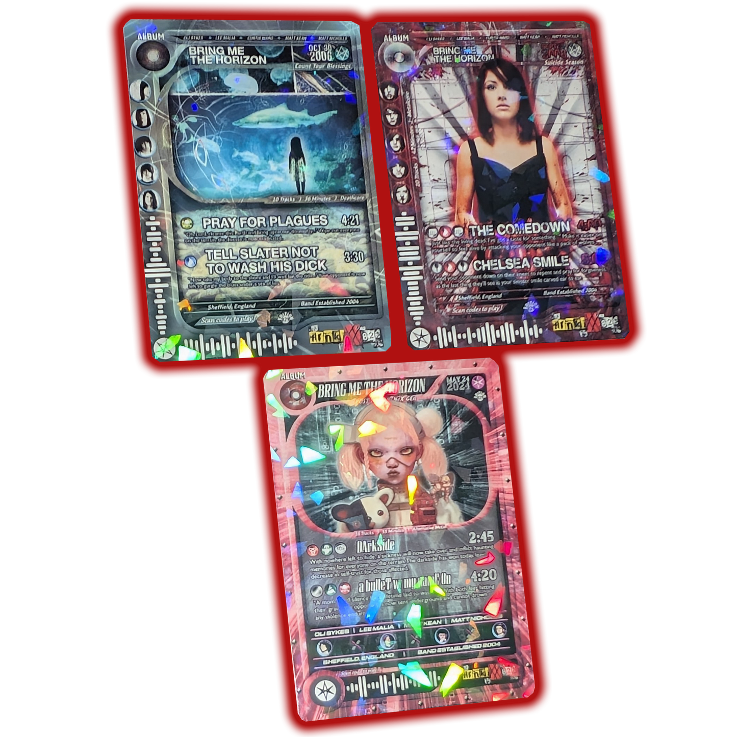 Bring Me The Horizon Holographic Trading Card Set