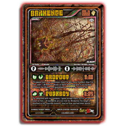 brakence Holographic Trading Card Set