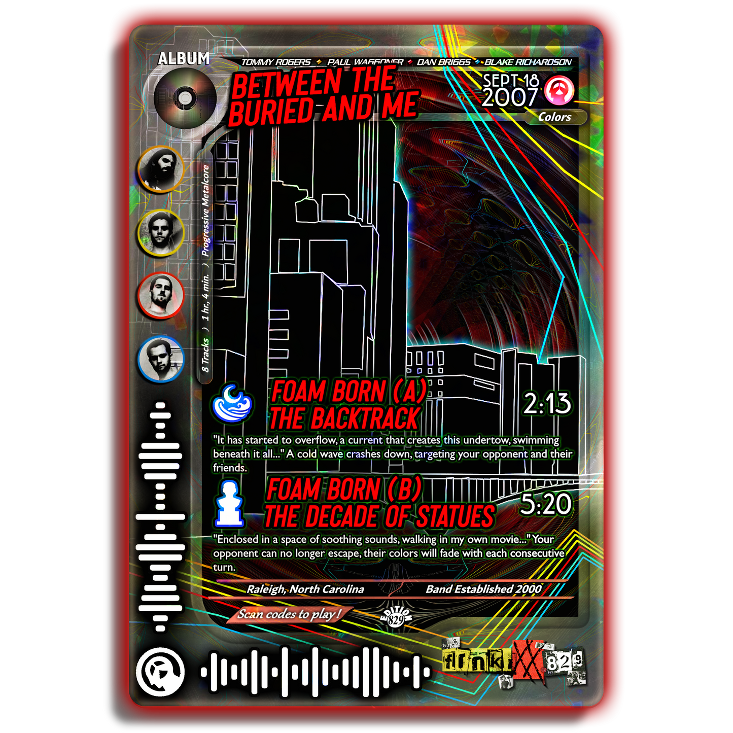 B.T.B.A.M. Holographic Trading Card
