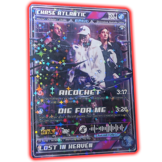 Chase Atlantic Holographic Trading Card