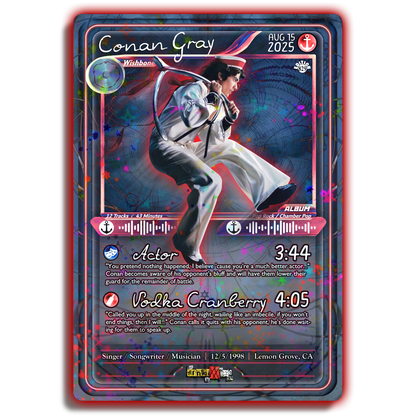 Conan Gray Holographic Trading Card