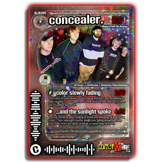 concealer. Holographic Trading Card