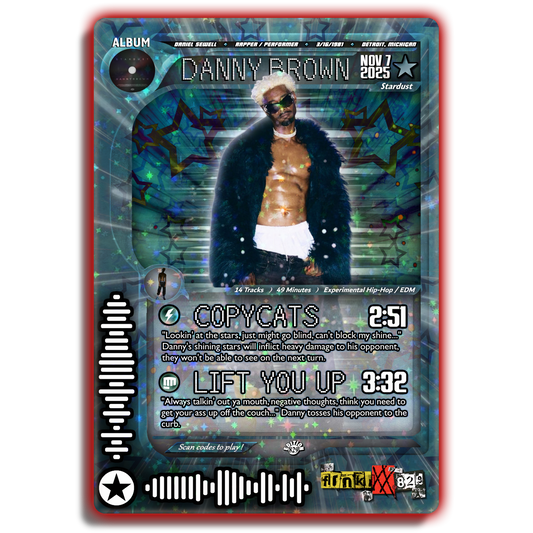 Danny Brown Holographic Trading Card