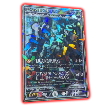 Design The Skyline Holographic Trading Card Set
