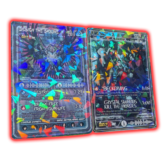 Design The Skyline Holographic Trading Card Set
