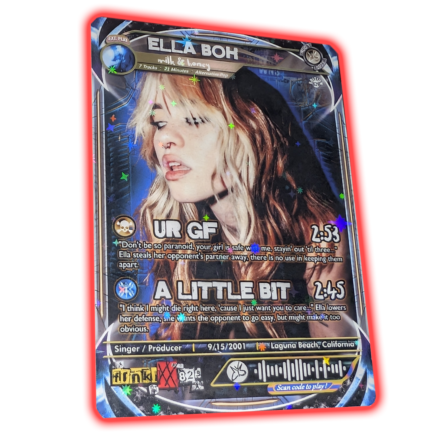 Ella Boh Holographic Trading Card