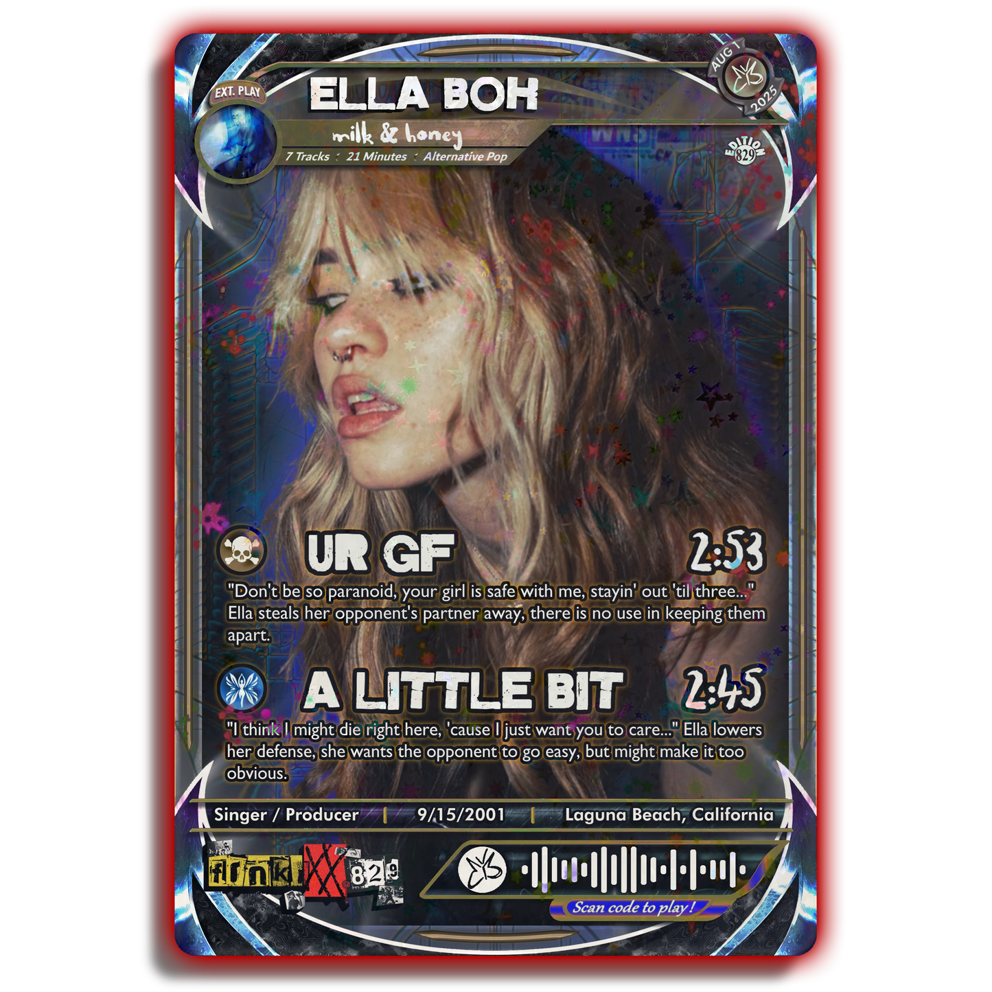 Ella Boh Holographic Trading Card