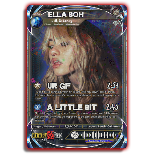 Ella Boh Holographic Trading Card
