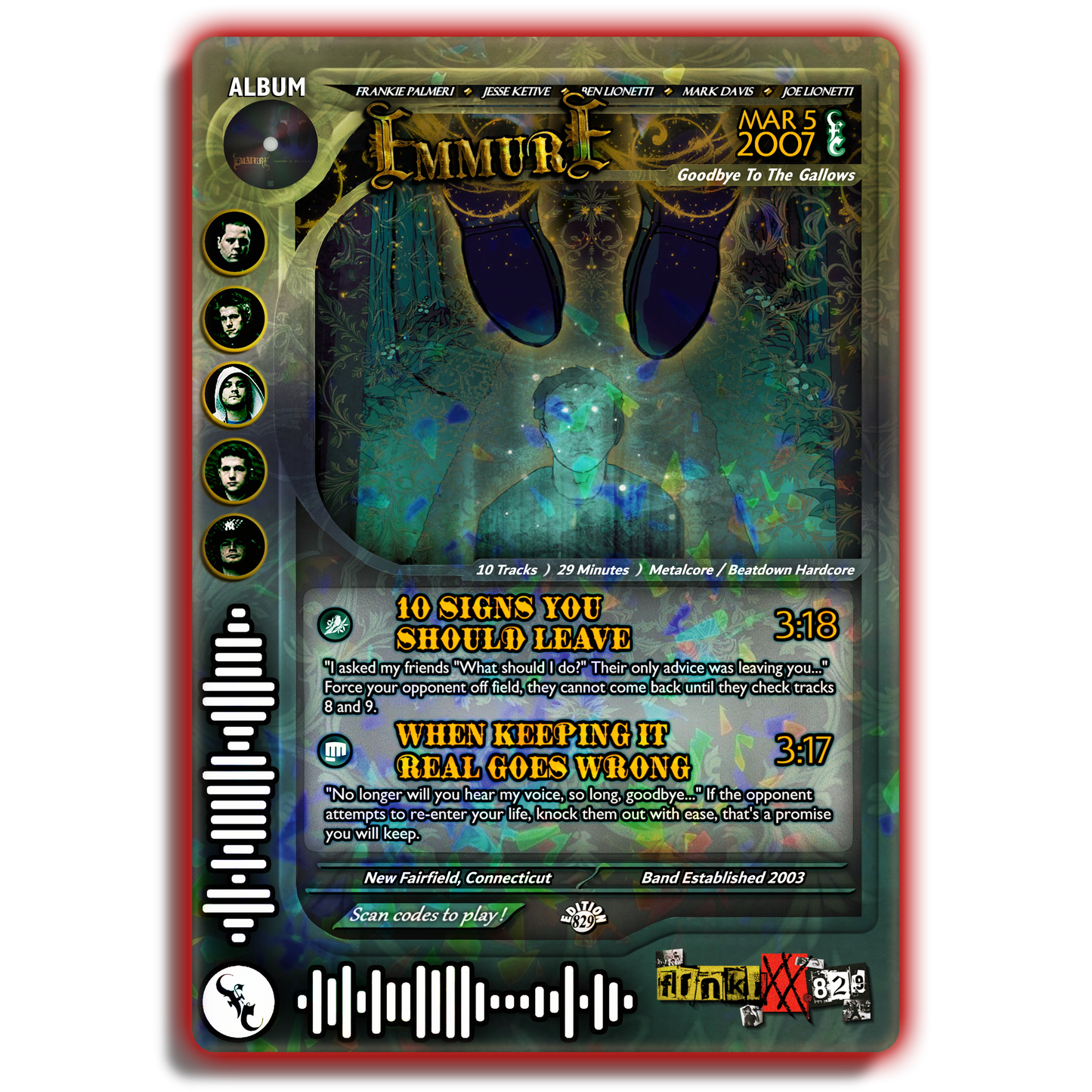 Emmure Holographic Trading Card
