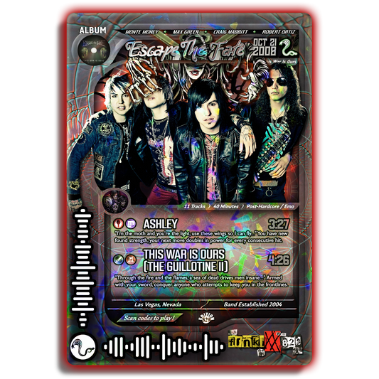 Escape The Fate Holographic Trading Card
