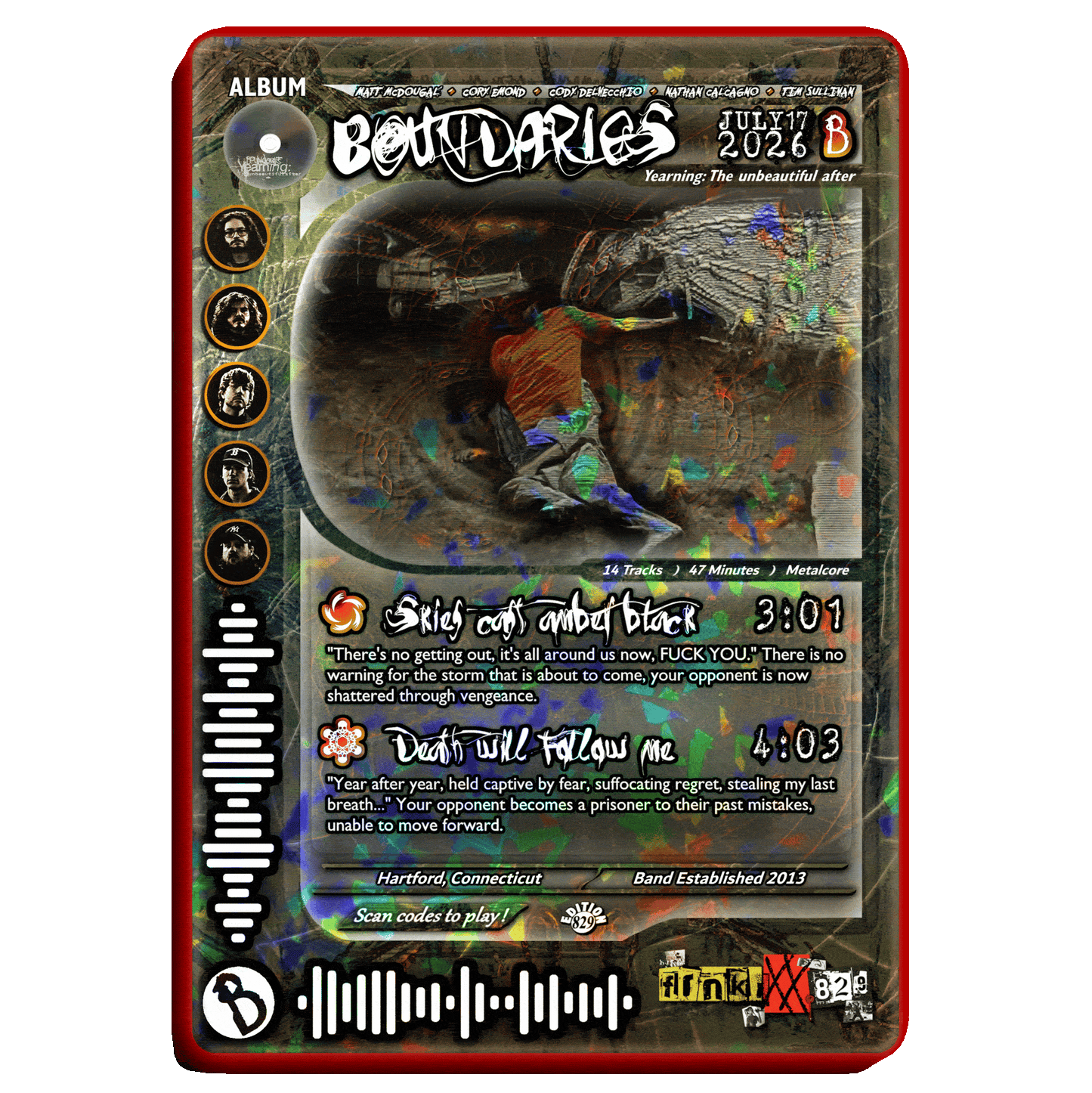 Boundaries Holographic Trading Card Set