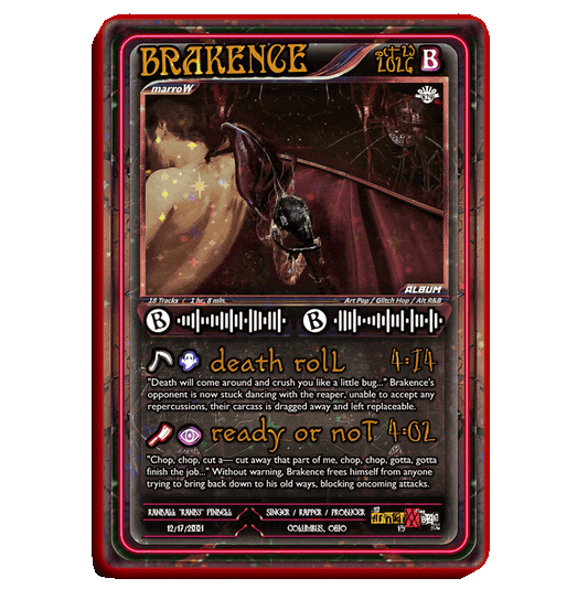 brakence Holographic Trading Card Set