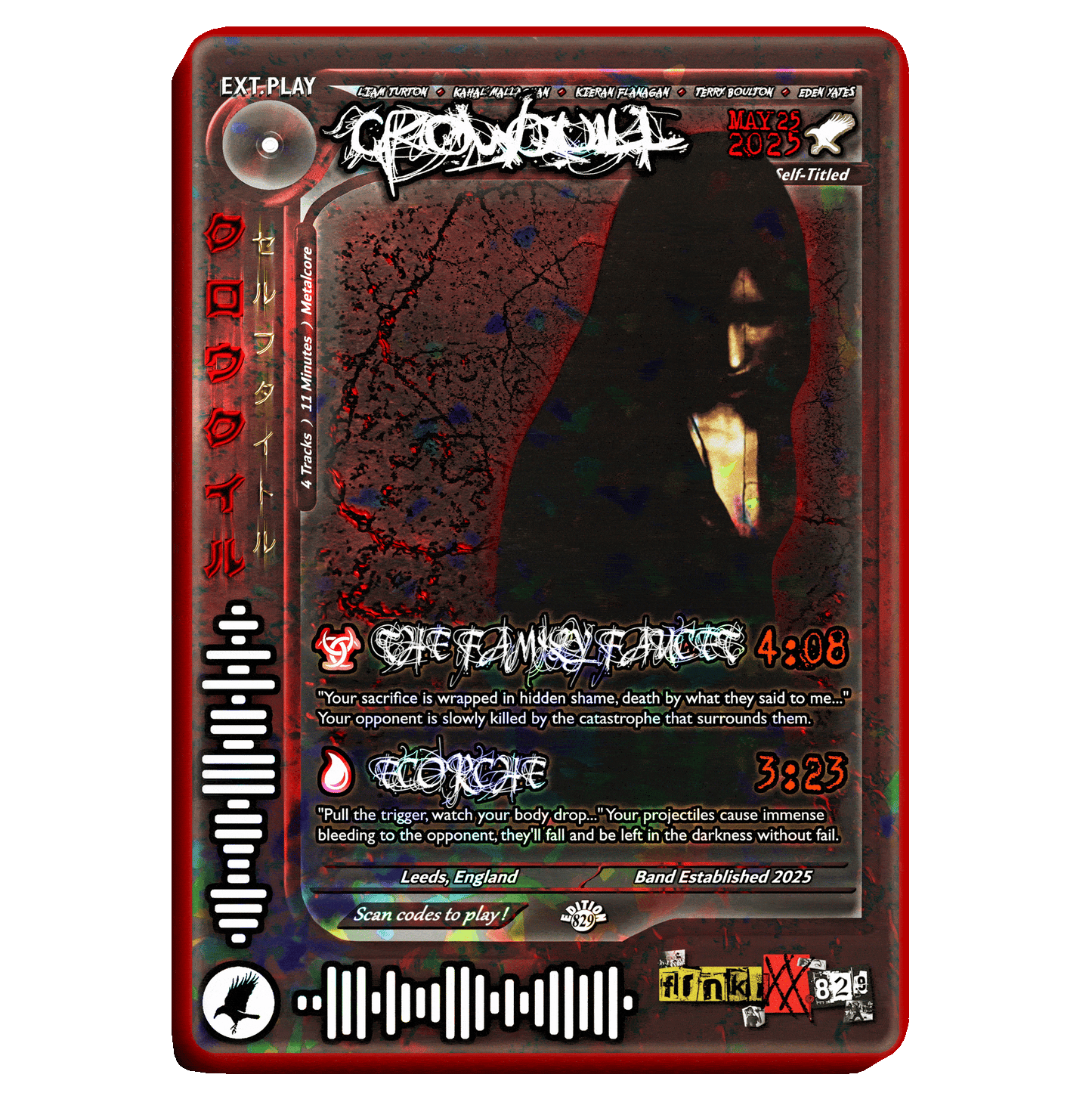 Crowquill Holographic Trading Card Set