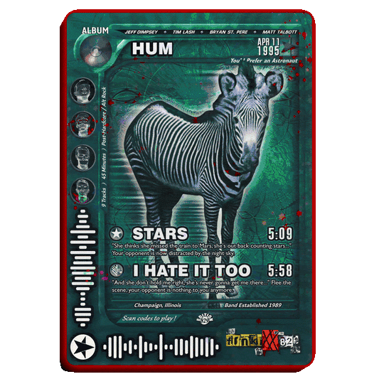 HUM Holographic Trading Card Set