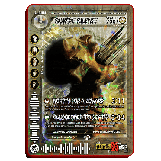 Suicide Silence Holographic Trading Card Set
