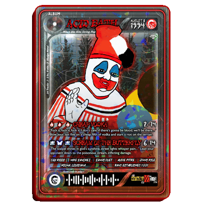 Acid Bath Holographic Trading Card Set