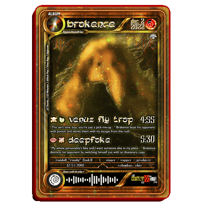 brakence Holographic Trading Card Set