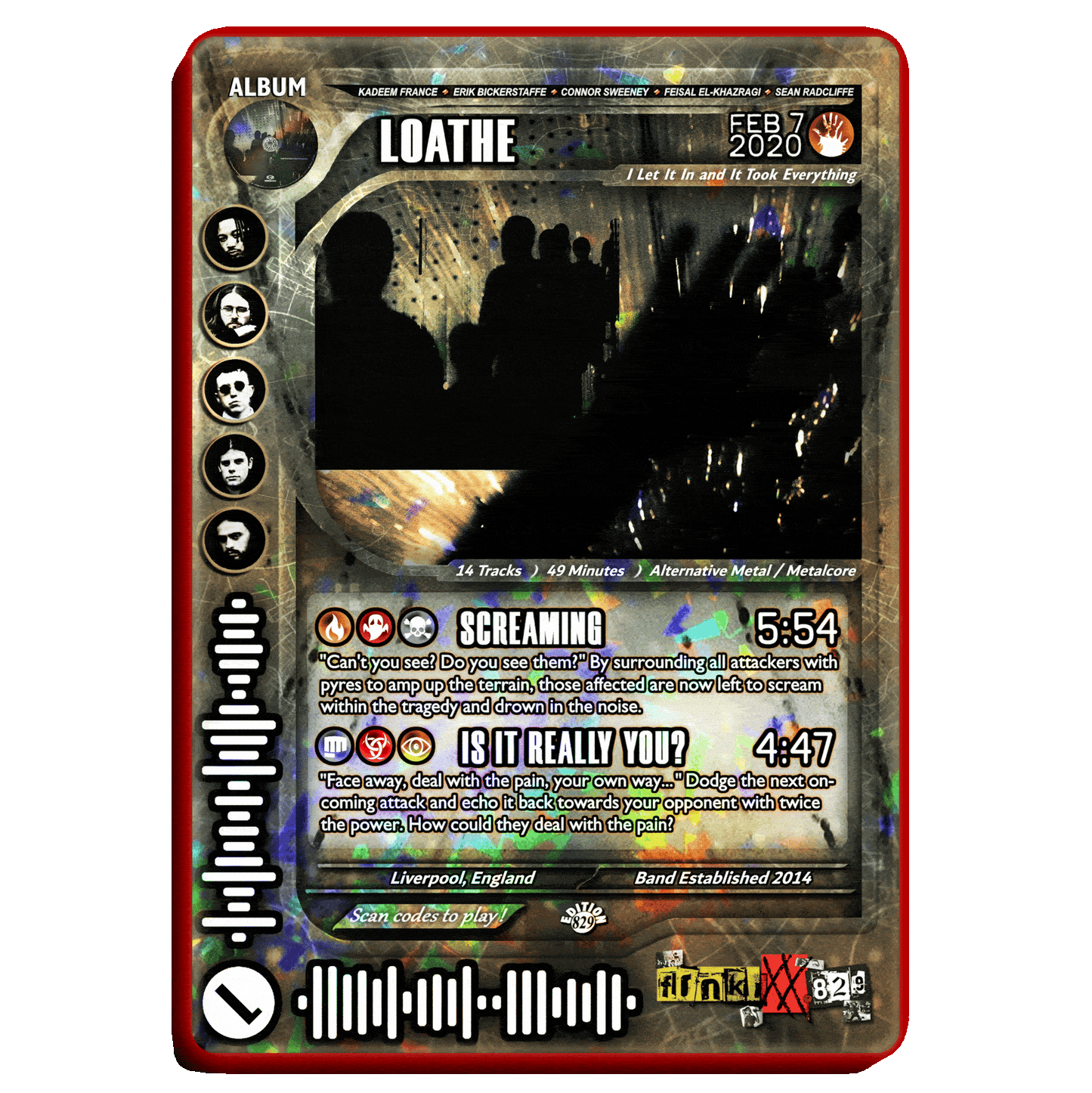 Loathe Holographic Trading Card Set