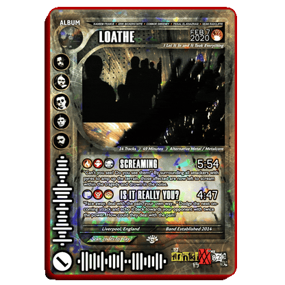 Loathe Holographic Trading Card Set