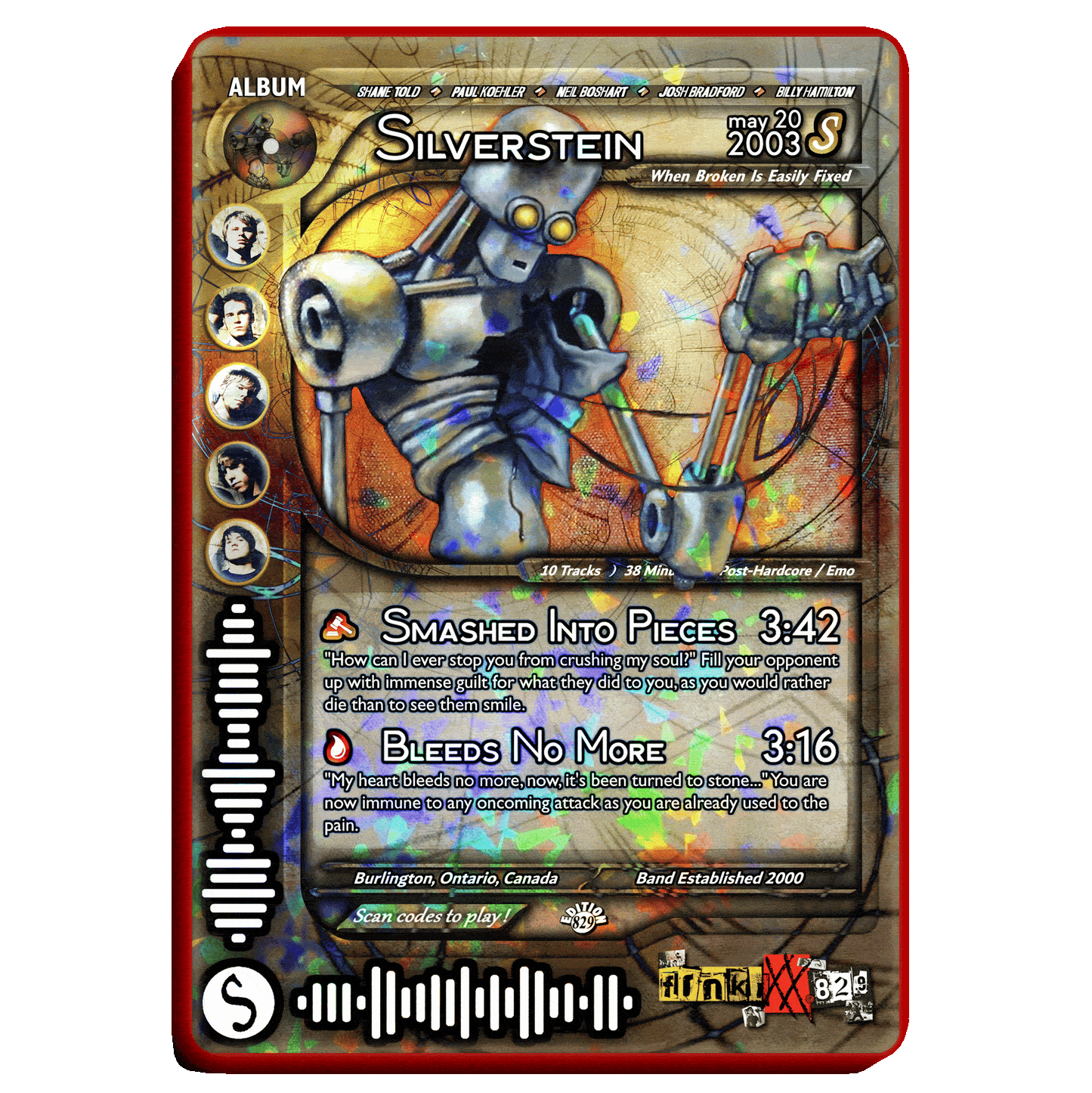 Silverstein Holographic Trading Card Set