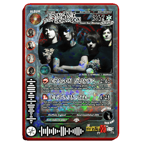 B.M.t.H. Holographic Trading Card Set