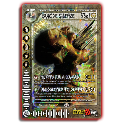 Suicide Silence Holographic Trading Card