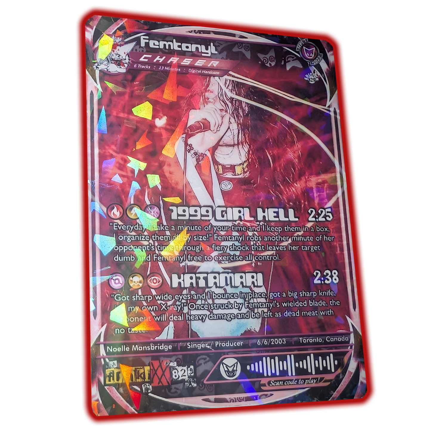 femtanyl Holographic Trading Card Set