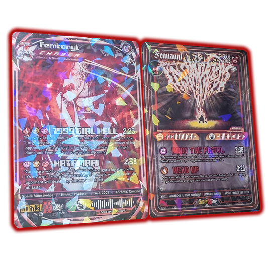 femtanyl Holographic Trading Card Set