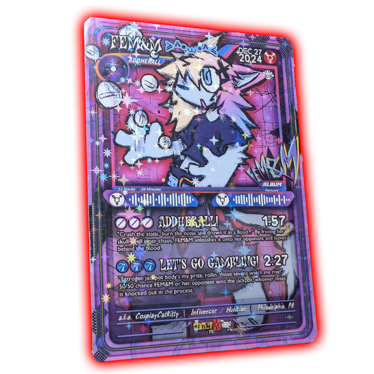 FEM&M Holographic Trading Card