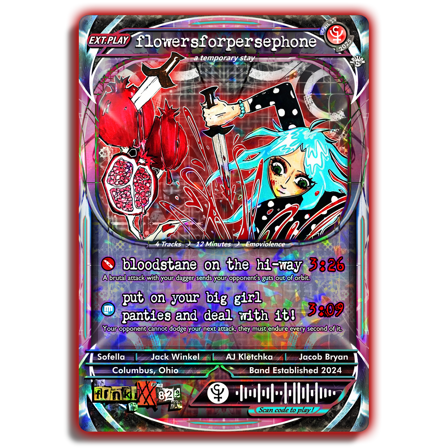 flowersforpersephone Holographic Trading Card
