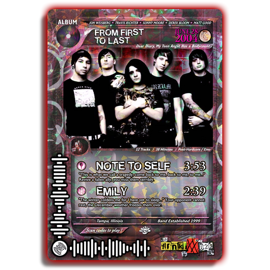 From First To Last Holographic Trading Card