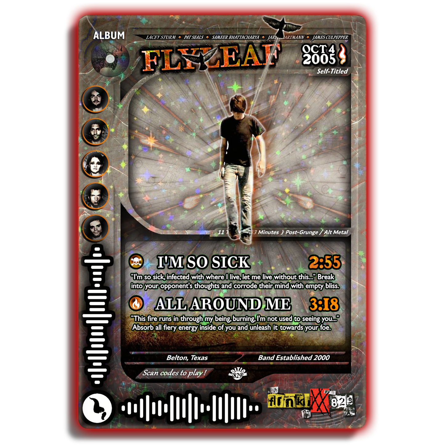 Flyleaf Holographic Trading Card