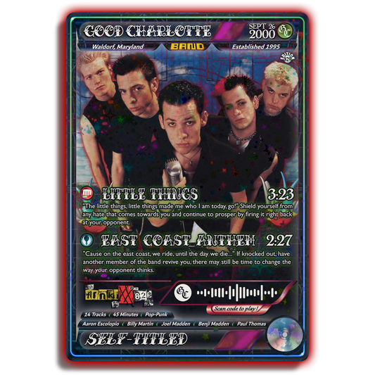 Good Charlotte Holographic Trading Card
