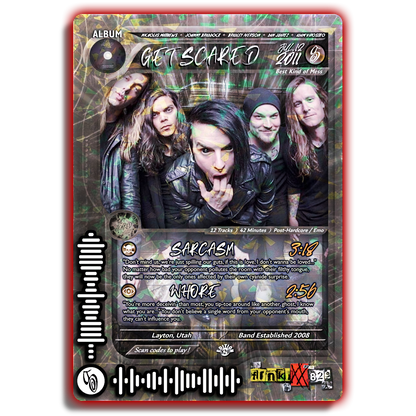 Get Scared Holographic Trading Card