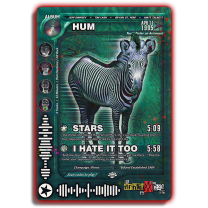 HUM Holographic Trading Card Set