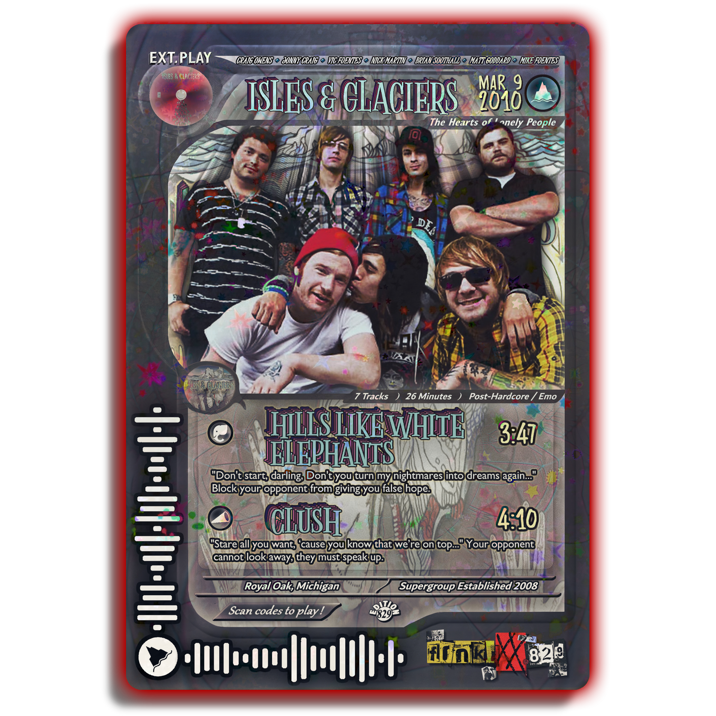 Isles & Glaciers Holographic Trading Card