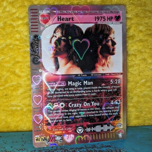 Heart Holographic Trading Card