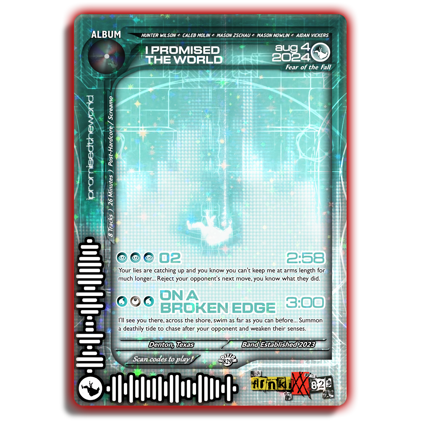 I Promised The World Holographic Trading Card Set