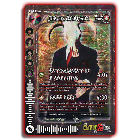 Job For A Cowboy Holographic Trading Card