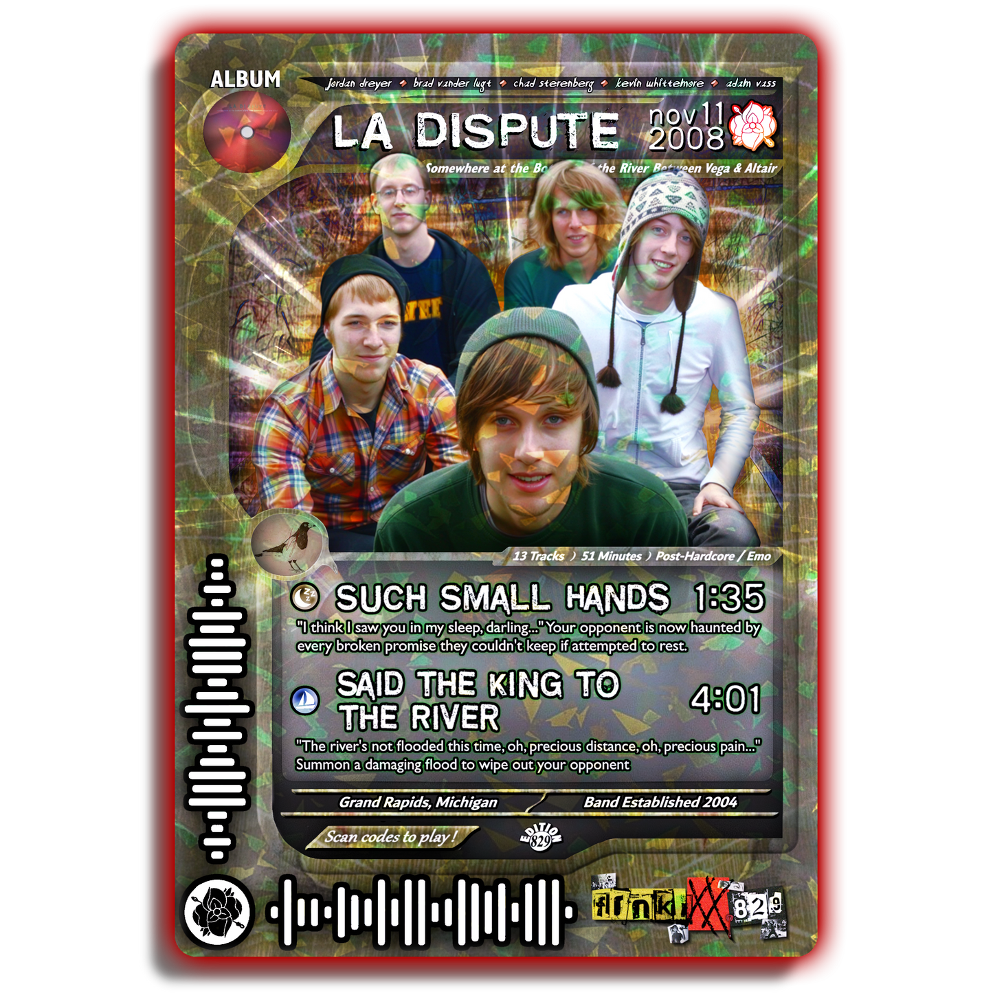 La Dispute Holographic Trading Card