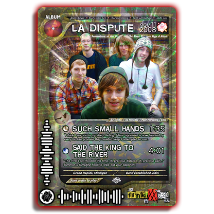 La Dispute Holographic Trading Card