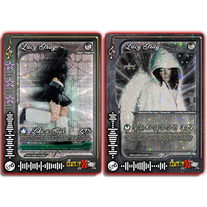 Lucy Gray Holographic Trading Card Set