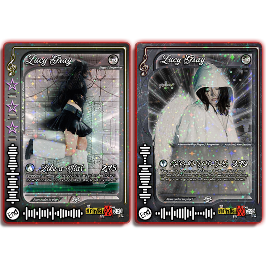 Lucy Gray Holographic Trading Card Set
