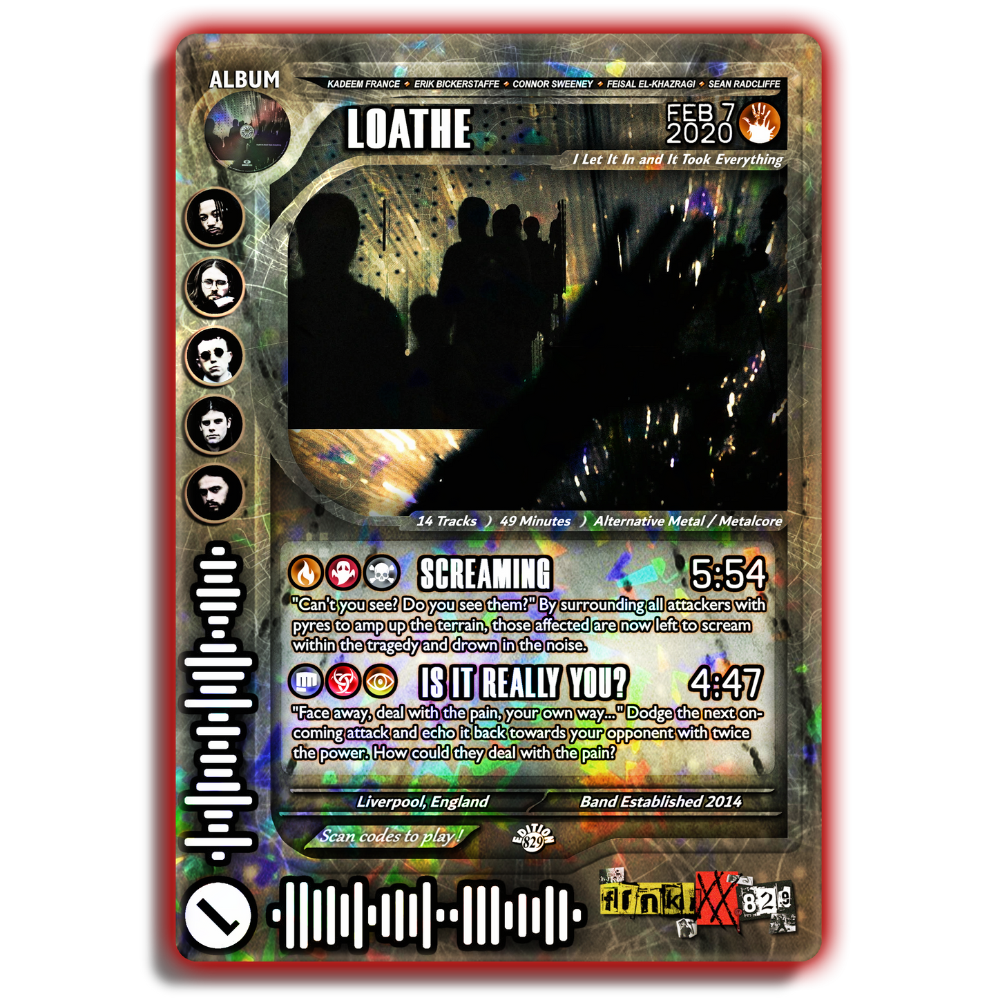 Loathe Holographic Trading Card