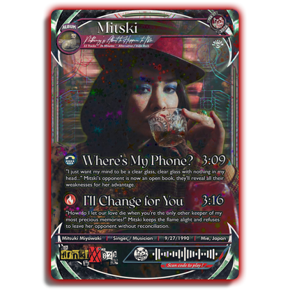 Mitski Holographic Trading Card