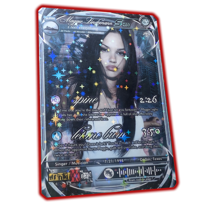 Maggie Lindemann Holographic Trading Card