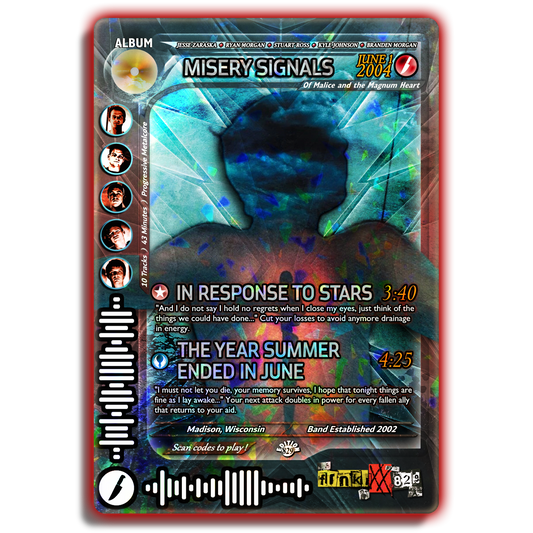 Misery Signals Holographic Trading Card