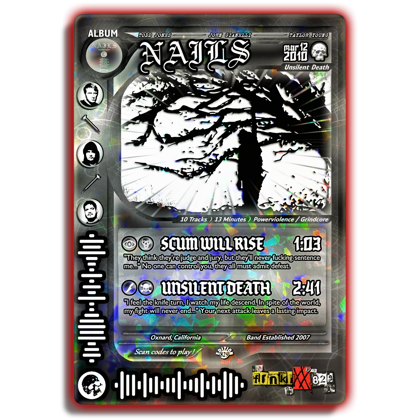 NAILS Holographic Trading Card