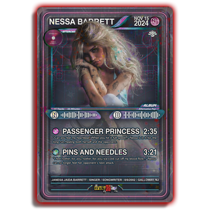 Nessa Barrett Holographic Trading Card